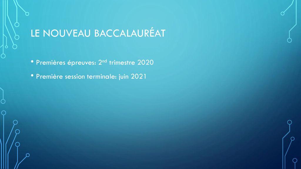 La réforme du lycée et du baccalauréat ppt télécharger